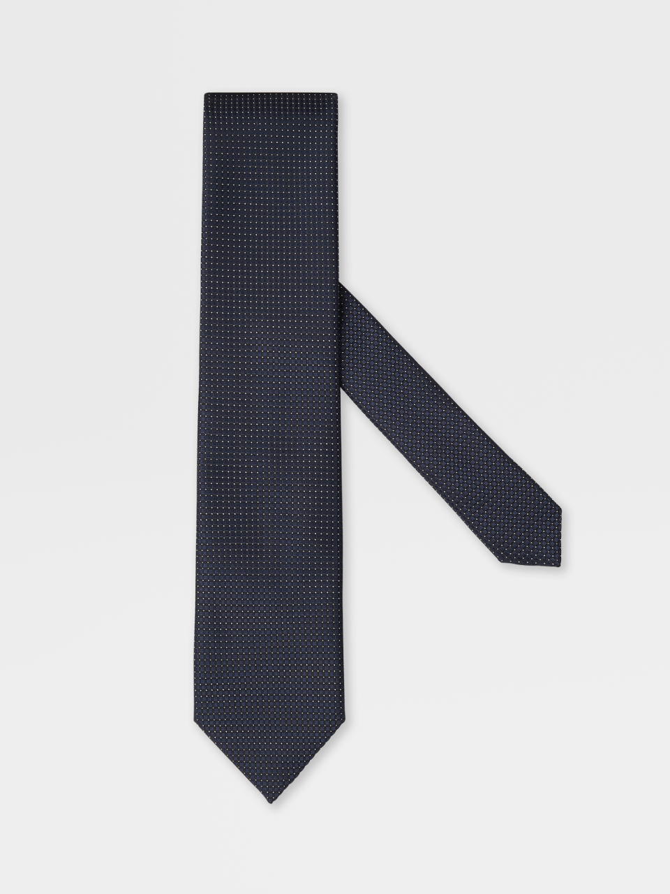 Matte Navy Silk Tie
